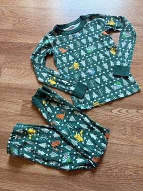 Hanna Andersson Organic Cotton Kids Green Pokemon Pajama Set 4/6 120cm